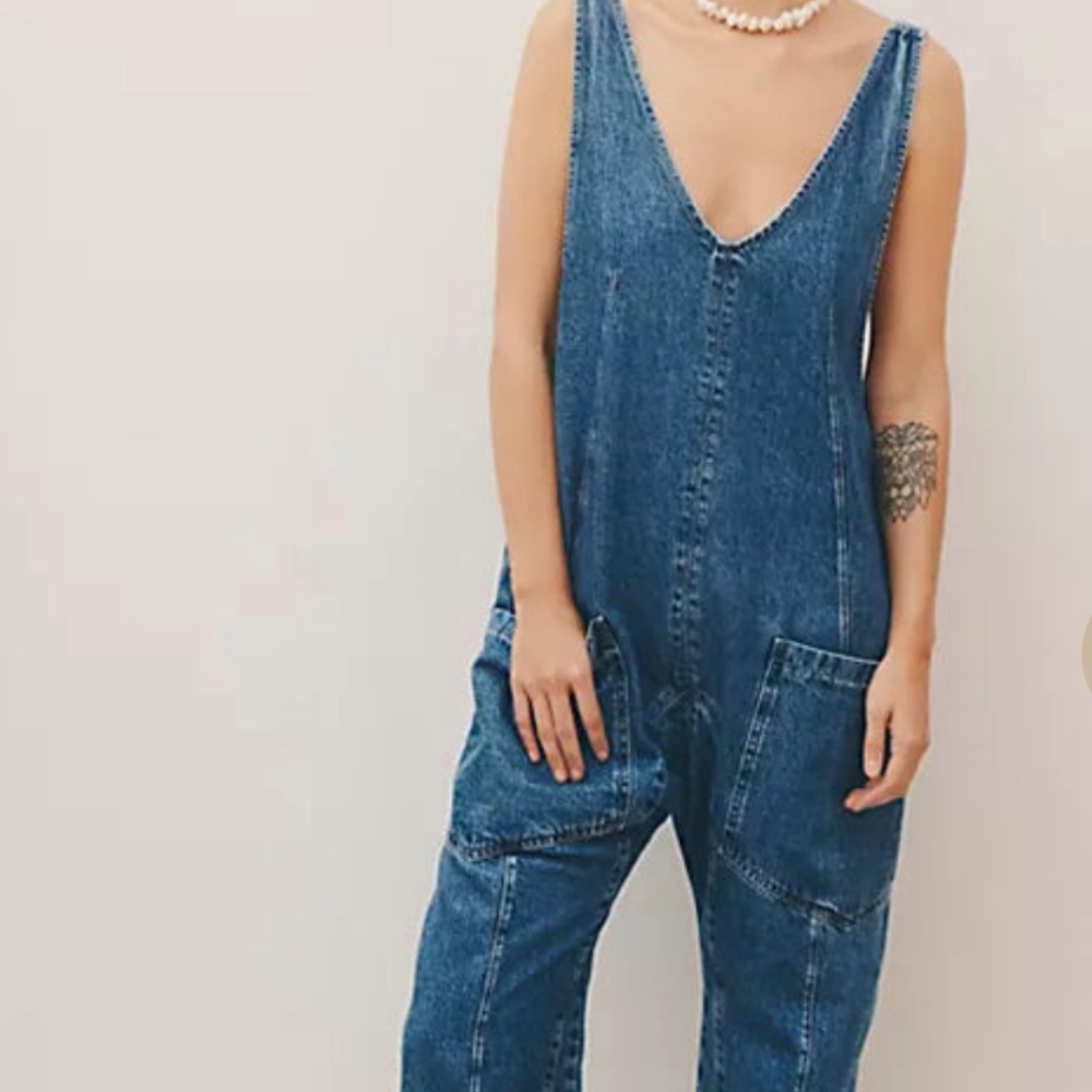 Free People Baggy Overalls